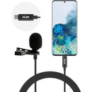 Movo Photo uLav-L Digital Omnidirectional Lavalier Microphone with USB Type-C Connector (20' Cable)