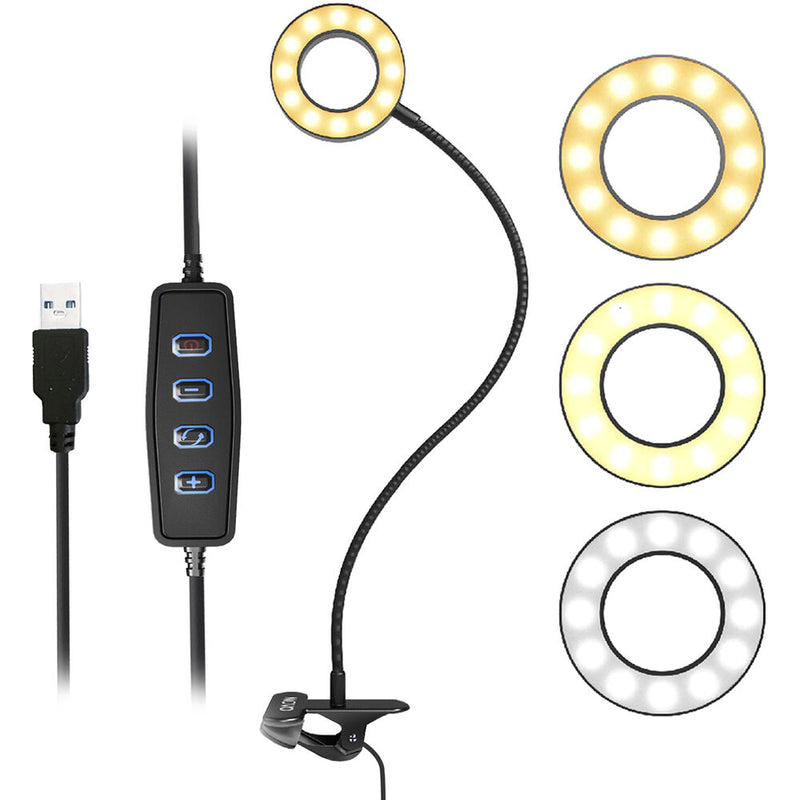 Movo Photo VGC-1 Clip-On Selfie Ring Light
