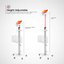 CTA Digital Medical Mobile Floor Stand with VESA Plate and Small Paragon Enclosure for Tablets (White)