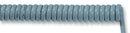 LAPP KABEL 70002634 Multicore Unscreened Cable, Spiral, Grey, 4 Core, 19 AWG, 0.75 mm&sup2;, 4 ft, 1.5 m