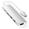 Satechi Slim Aluminum USB Type-C Multi-Port Adapter V2 (Silver)