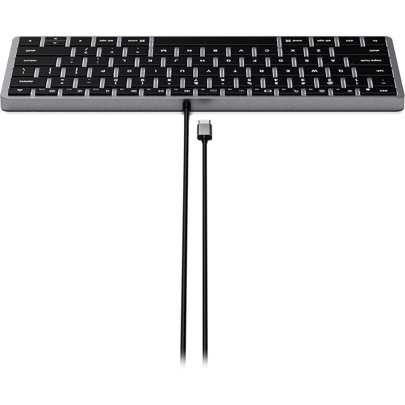Satechi Slim W1 Wired Backlit Keyboard (Space Gray)