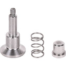 Wooden Camera Shaft, Pin, and Spring Assembly for Canon C70 15mm LWS Baseplate