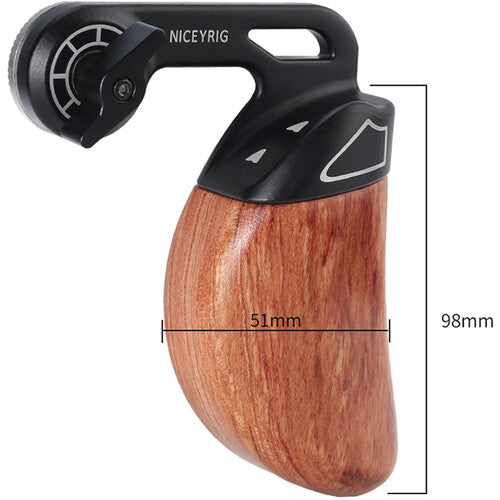Niceyrig Wooden Handle with ARRI Rosette Mount (Right)