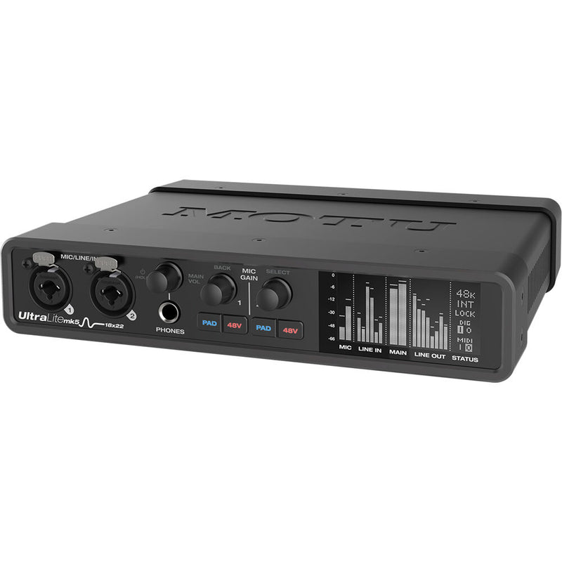 MOTU UltraLite-mk5 Desktop 18x22 USB Type-C Audio/MIDI Interface