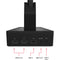 Brydge Surface Laptop Vertical Dock for 13.5" Surface Laptop 4 (Black)