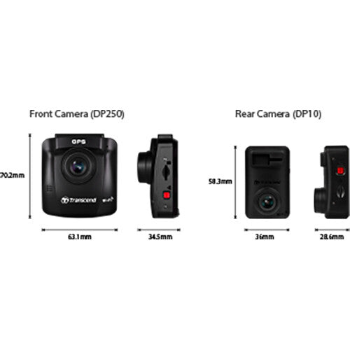 Transcend DrivePro 620 1080p Dual Dash Cam Bundle