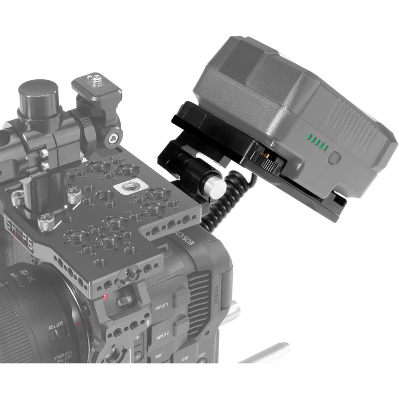 SHAPE Pivoting Battery Plate for Canon C70 (Gold&nbsp;Mount)