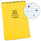 Rite in the Rain Top Spiral Notebook (Yellow, 6 x 9")