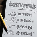 Rite in the Rain Stapled Notebooks (3-Pack, Orange, 4.6 x 7")