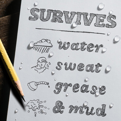 Rite in the Rain Stapled Notebooks (3-Pack, Orange, 4.6 x 7")