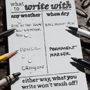 Rite in the Rain Stapled Notebooks (3-Pack, Orange, 4.6 x 7")