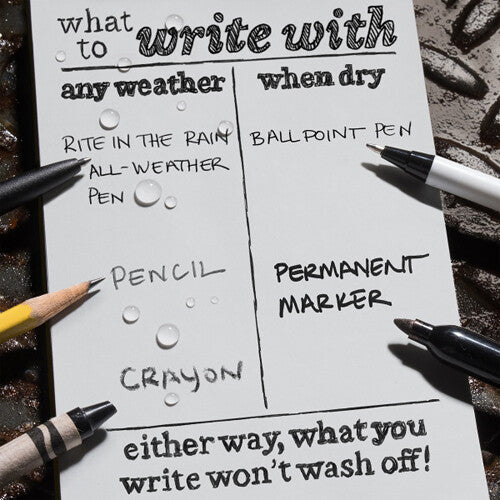 Rite in the Rain Stapled Notebooks (3-Pack, Orange, 4.6 x 7")