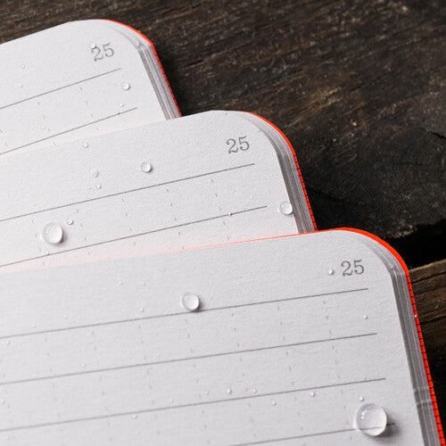 Rite in The Rain 3-Pack of Universal Stapled 3.25 x 5.63" Mini Notebooks (Orange)