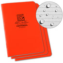 Rite in the Rain Stapled Notebooks (3-Pack, Orange, 4.6 x 7")