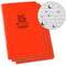 Rite in the Rain Stapled Notebooks (3-Pack, Orange, 4.6 x 7")