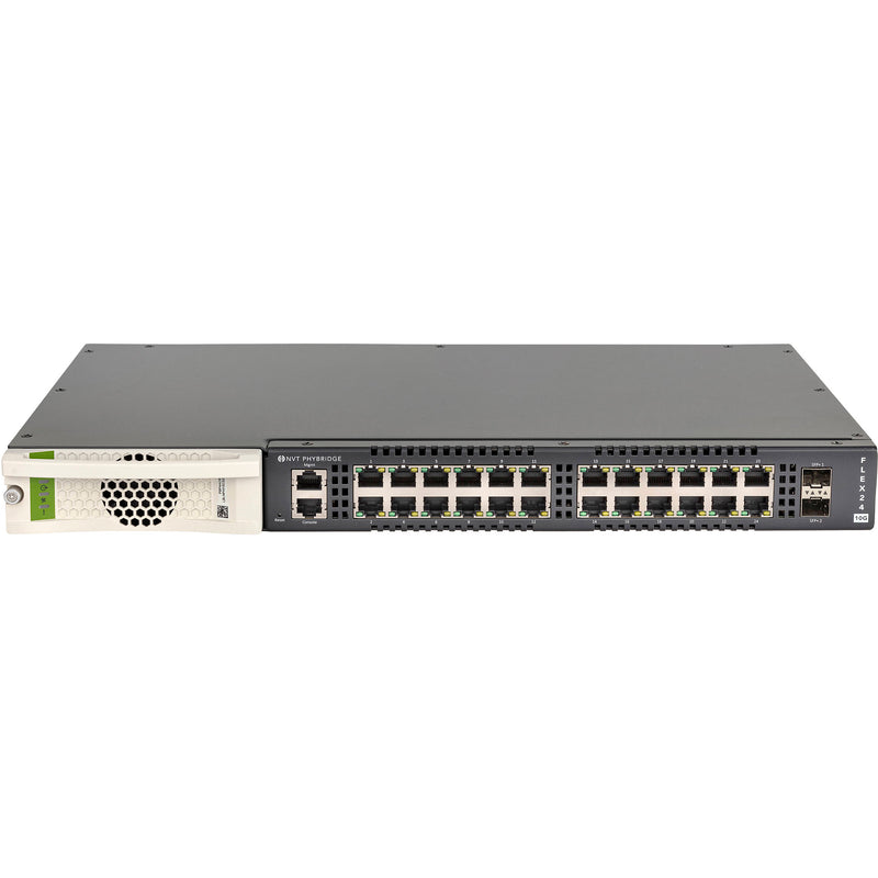 NVT Phybridge FLEX24 10G 24-Port Long Reach 2 or 4 pair UTP PoE++ (50 Watts) Managed Switch