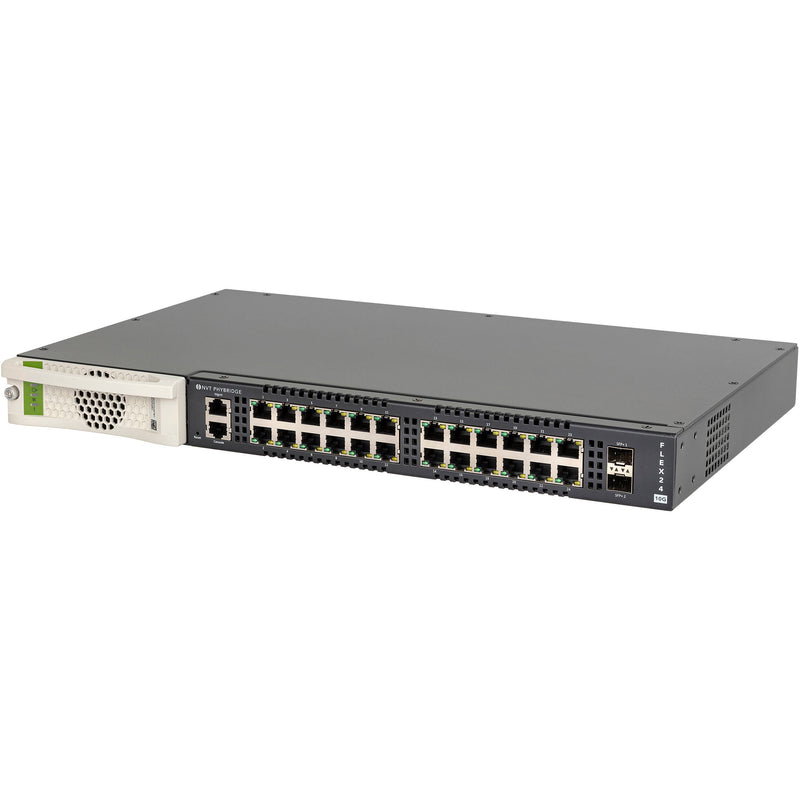 NVT Phybridge FLEX24 10G 24-Port Long Reach 2 or 4 pair UTP PoE++ (50 Watts) Managed Switch