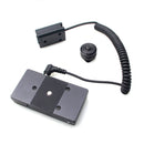 DigitalFoto Solution Limited Sony NP-FW50 Dummy Battery to L-Series Battery Plate (Coiled Cable, 15.7 to 39.3")