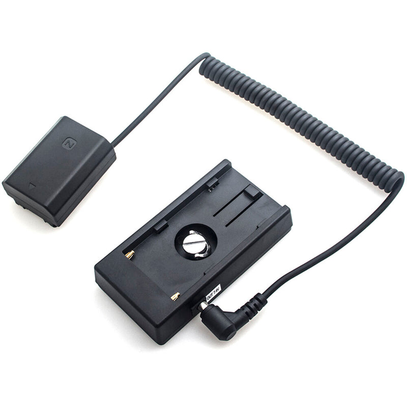 DigitalFoto Solution Limited L-Series Battery Plate to Sony NP-FZ100 Dummy Battery (Coiled 14 to 39" Cable)