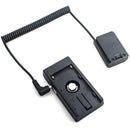 DigitalFoto Solution Limited L-Series Battery Plate to Sony NP-FZ100 Dummy Battery (Coiled 14 to 39" Cable)