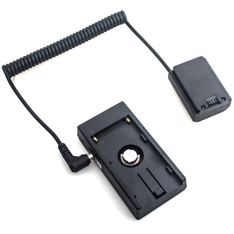 DigitalFoto Solution Limited L-Series Battery Plate to Sony NP-FZ100 Dummy Battery (Coiled 14 to 39" Cable)