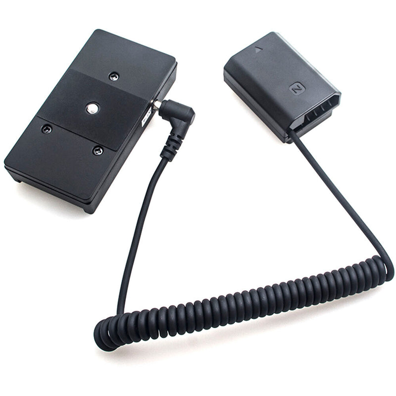 DigitalFoto Solution Limited L-Series Battery Plate to Sony NP-FZ100 Dummy Battery (Coiled 14 to 39" Cable)