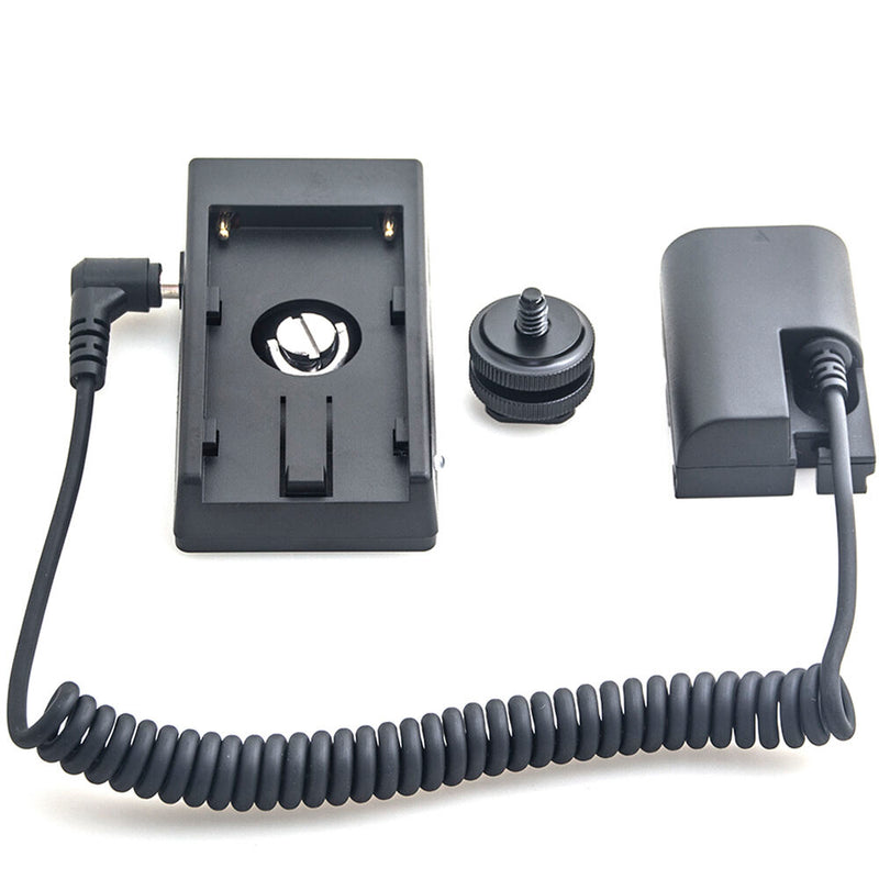 DigitalFoto Solution Limited L-Series Battery Plate to LP-E6 Dummy Battery (Coiled 16.1 to 39.4" Cable)