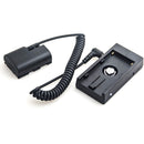 DigitalFoto Solution Limited L-Series Battery Plate to LP-E6 Dummy Battery (Coiled 16.1 to 39.4" Cable)