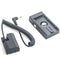 DigitalFoto Solution Limited L-Series Battery Plate to LP-E6 Dummy Battery (Coiled 16.1 to 39.4" Cable)
