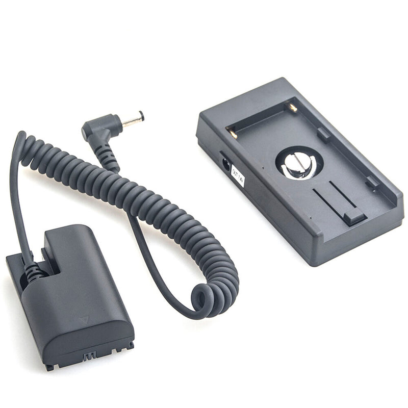 DigitalFoto Solution Limited L-Series Battery Plate to LP-E6 Dummy Battery (Coiled 16.1 to 39.4" Cable)