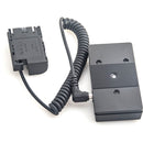 DigitalFoto Solution Limited L-Series Battery Plate to LP-E6 Dummy Battery (Coiled 16.1 to 39.4" Cable)