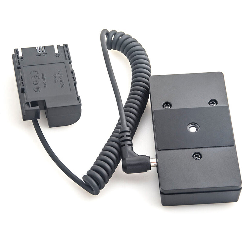 DigitalFoto Solution Limited L-Series Battery Plate to LP-E6 Dummy Battery (Coiled 16.1 to 39.4" Cable)
