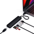 Satechi USB Type-C Slim Multi-Port with Ethernet Adapter (Black)