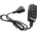 DigitalFoto Solution Limited D-Tap Breakout Adapter with 4 x D-Tap Ports (Straight Cable)