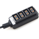 DigitalFoto Solution Limited D-Tap Breakout Adapter with 4 x D-Tap Ports (Straight Cable)