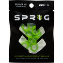 Sprig Cable Management Device for 1/4"-20 Threaded Holes (6-Pack, Green)