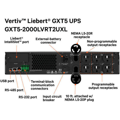VERTIV Liebert GXT5-2000LVRT2UXL UPS