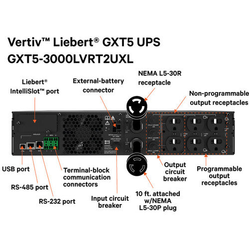 VERTIV Liebert GXT5-3000LVRT2UXL UPS