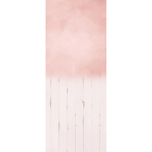 Click Props Backdrops DuoFlat Large 4 x 10' Backdrop (Soft Pink Boards)