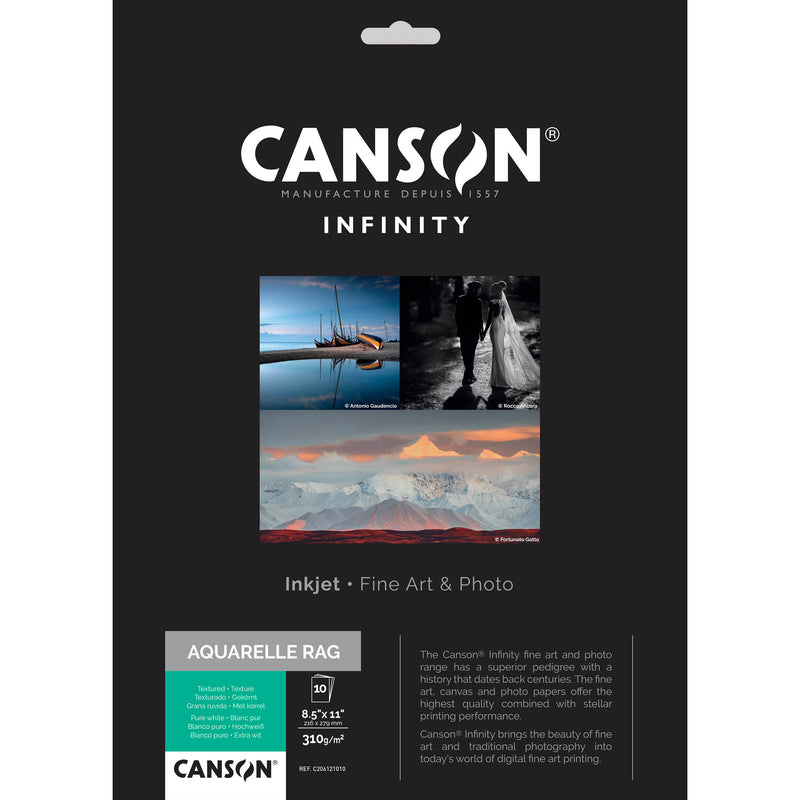 Canson Infinity Arches Aquarelle Rag (8.5 x 11", 10 Sheets)