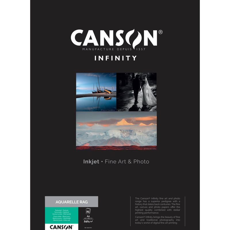 Canson Infinity Arches Aquarelle Rag (17 x 22", 25 Sheets)