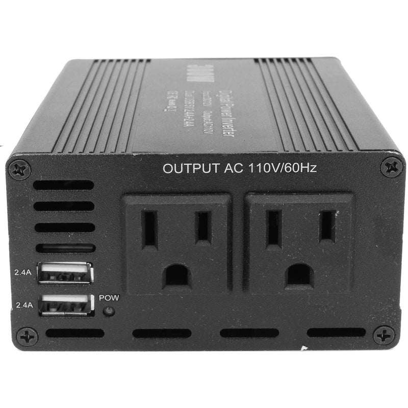GyroVu 300W High-Power D-Tap to 110V AC Power Inverter with 2 x USB Outputs