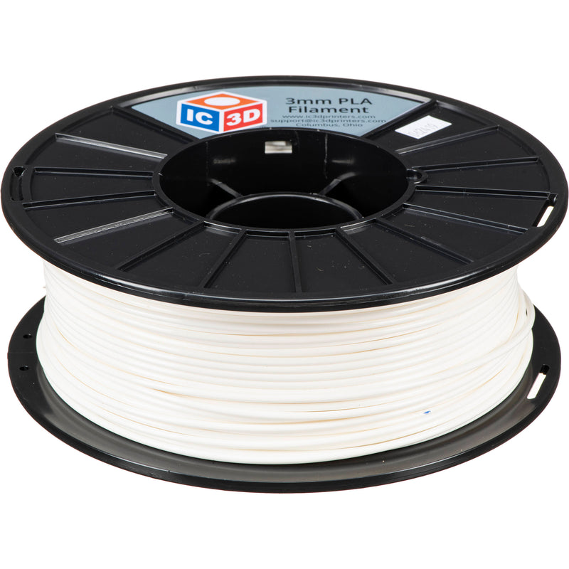 IC3D Industries 2.85mm PLA Filament (1kg, White)