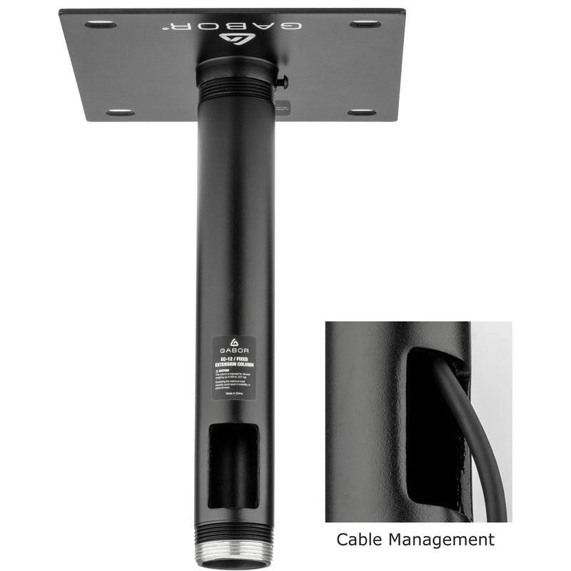 Gabor EC-12 Fixed Extension Column (Black, 12")