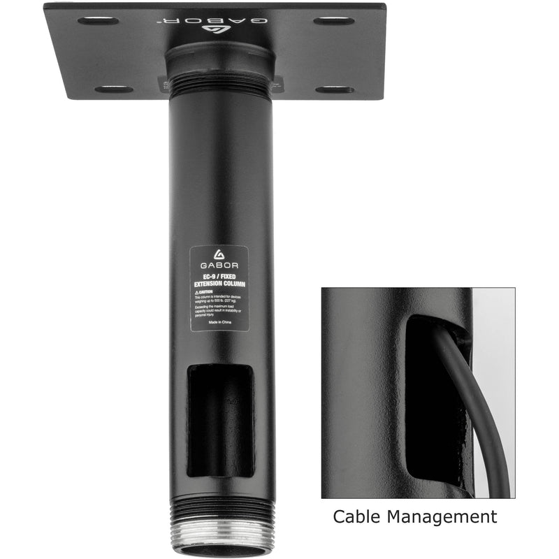 Gabor EC-9 Fixed Extension Column (Black, 9")