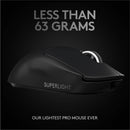 Logitech G Pro X Superlight Wireless Gaming Mouse (Black)