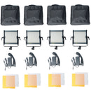 CAME-TV 576D Daylight LED 4-Panel Kit
