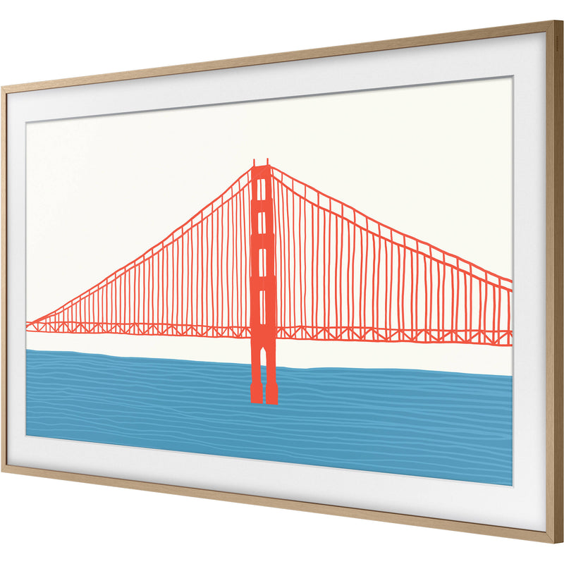 Samsung Customizable Bezel for the 2021 55" The Frame TV (Modern Teak)