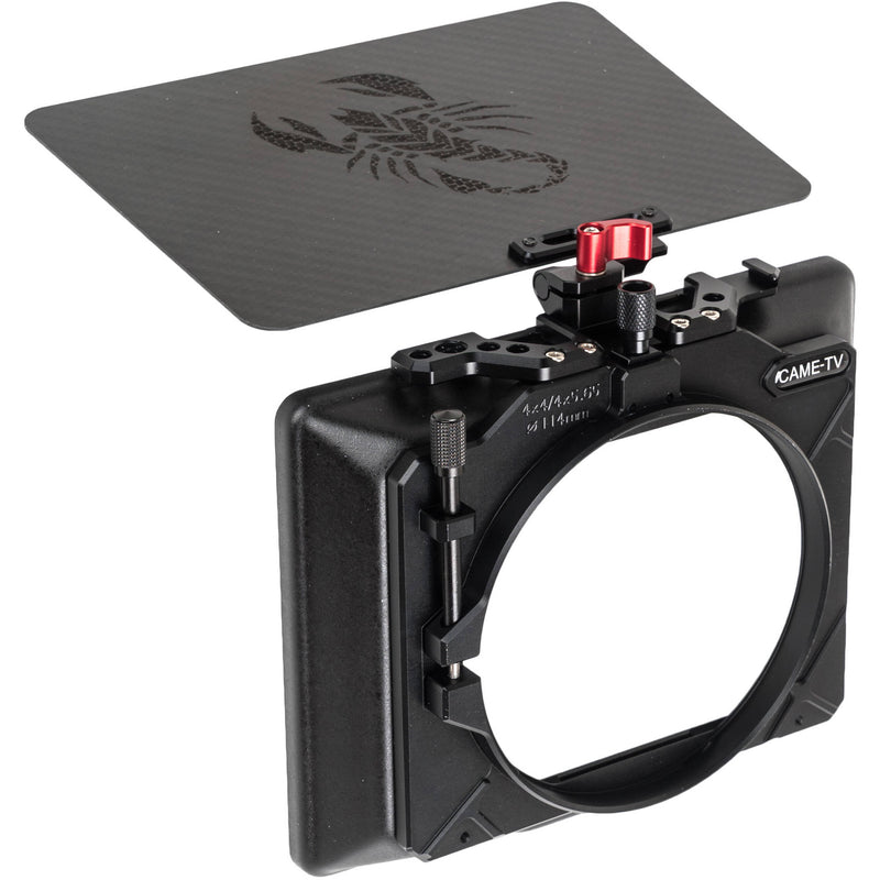 CAME-TV Matte Box with 114mm Cine Lens Opening and Carbon Fiber Top Flag